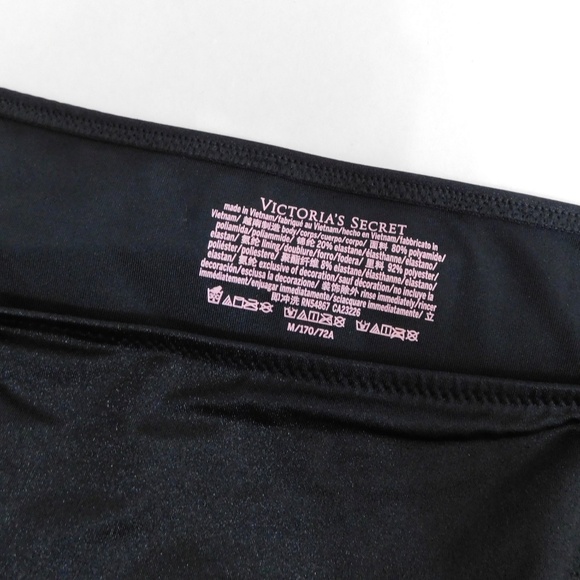 VICTORIA’S SECRET Black Bikini Set Top Bottoms Underwire Push Up 34D / Medium - Picture 14 of 16